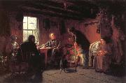 Eastman Johnson The Pension Agent painting